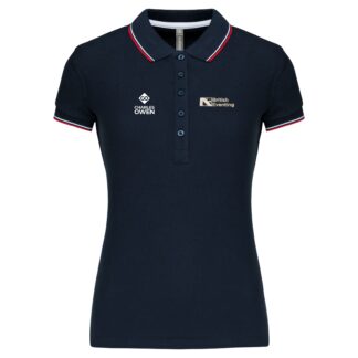 Women's Cotton Contrast Trim Polo Shirt